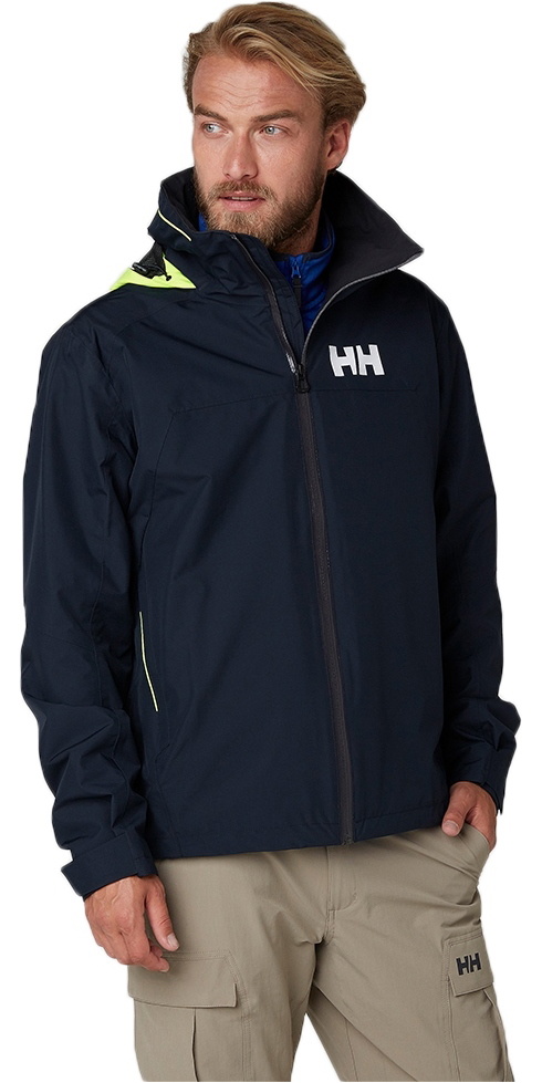 2019 Helly Hansen HP Fjord Jacket Navy 34009 Seiling Helly Hansen HP Fjord Jacket, seilerjakke herre Dark Blue